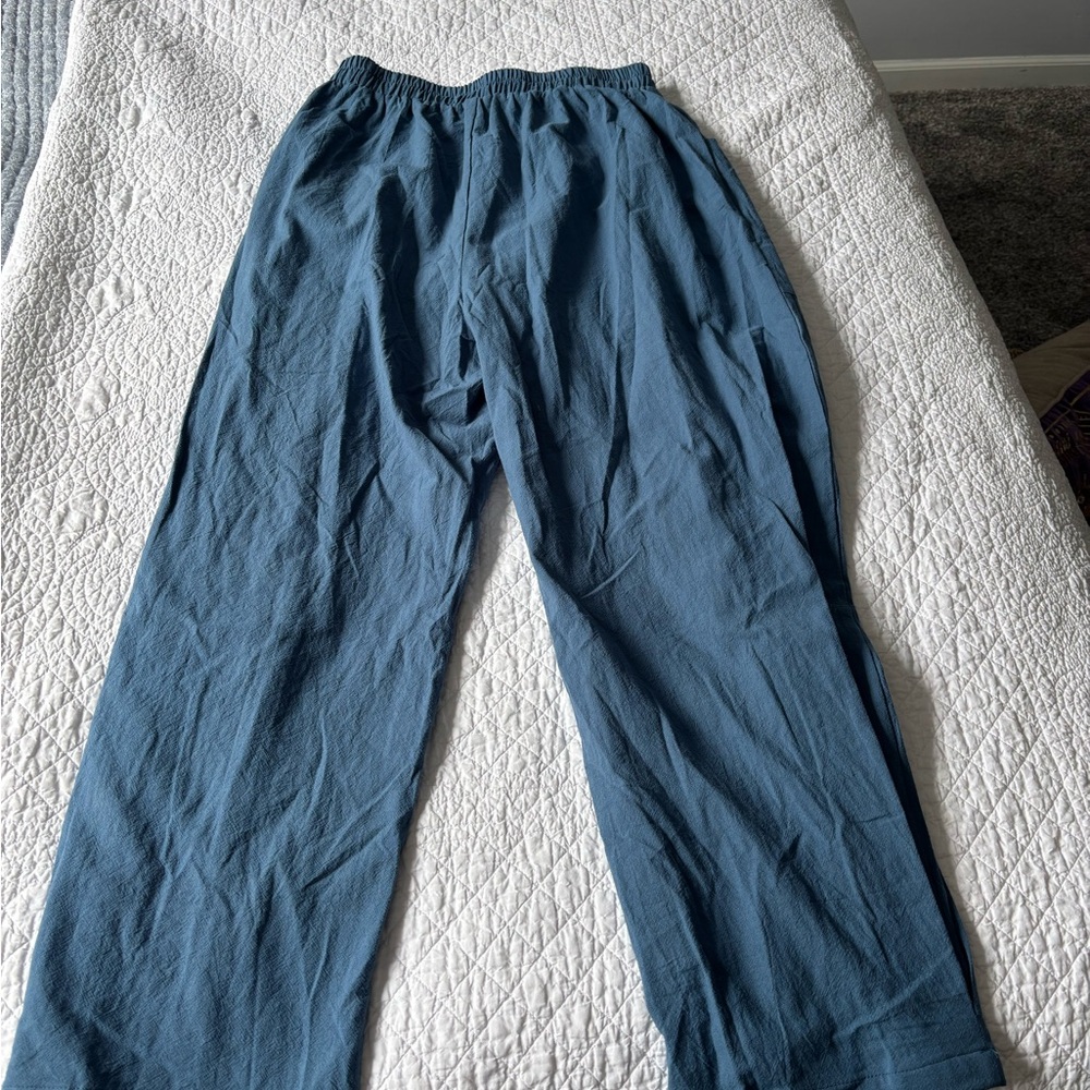 Cupshe Blue Women's Pants